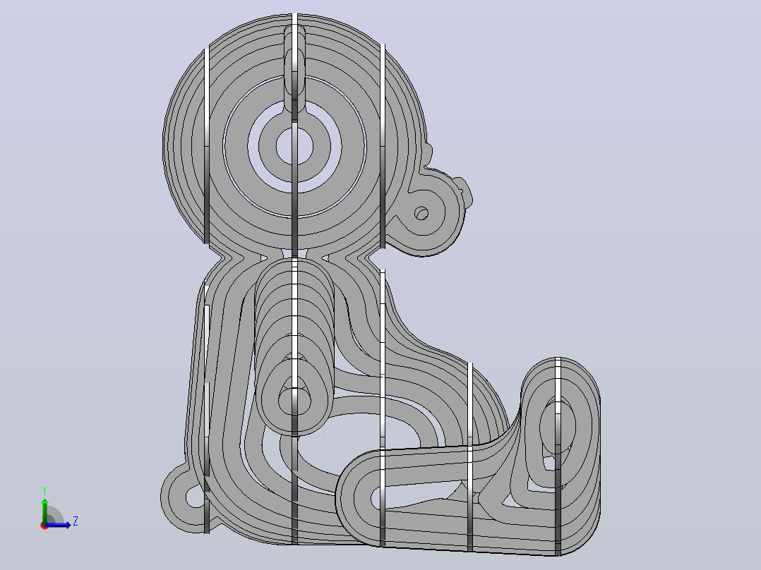 泰迪熊3D拼图左视图