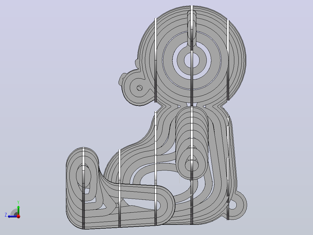 泰迪熊3D拼图右视图