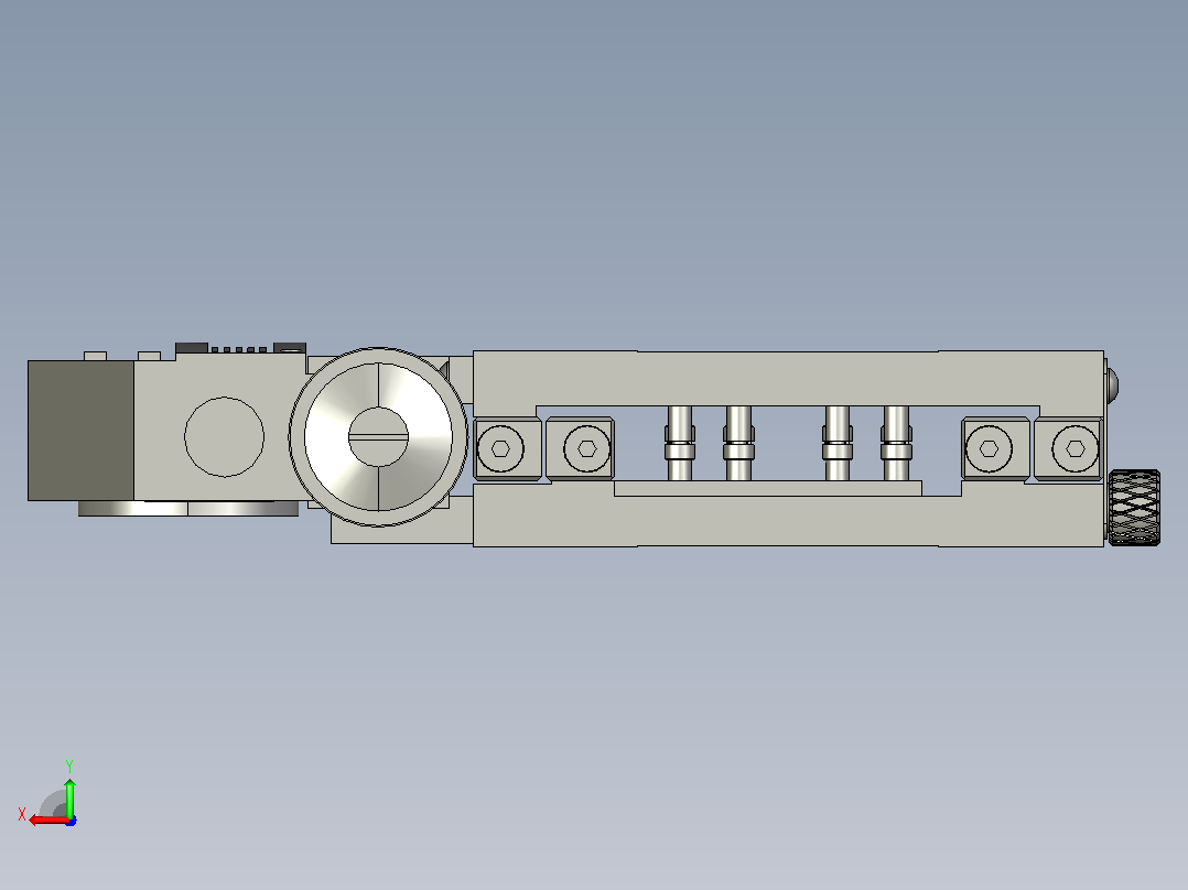 气动线性定位工作台MX80MT02C3D22X4系列后视图