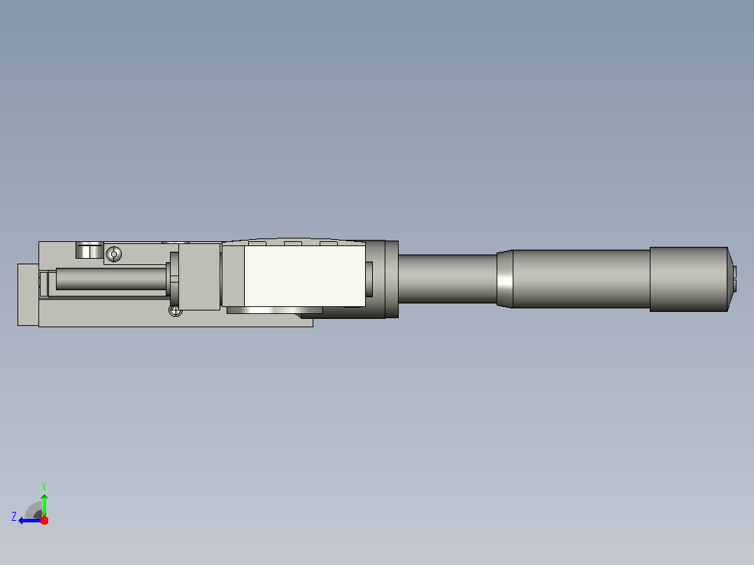 气动线性定位工作台MX80MT02C3D22X4系列右视图