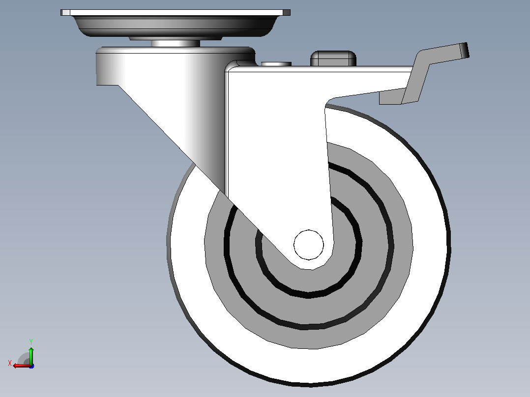 Wheel-4107655411GS-Swede-Wheel脚轮后视图