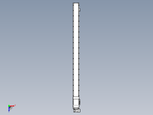 机器人皮带驱动直线轴TPA-GCB-120-P70-L1700-RU-M20-N3俯视缩略图