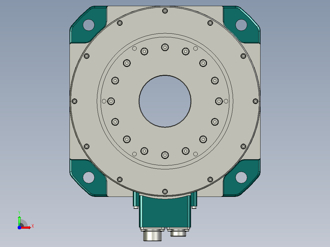直接伺服转台TM-RG2M009G30_A三菱电机前视图