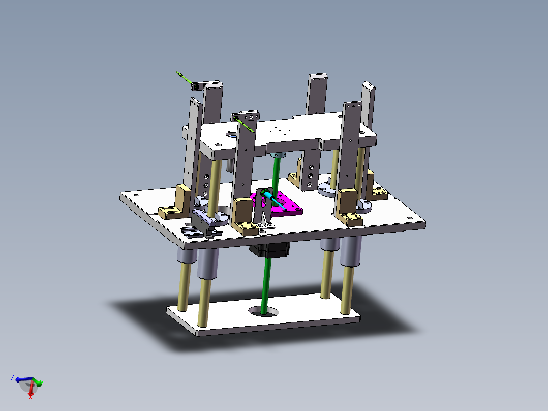 供料顶升仓夹sw18可编辑