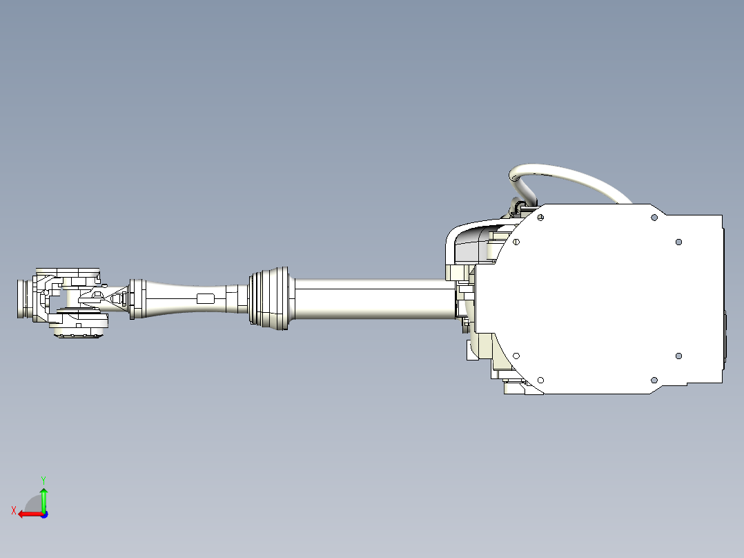 那智机器人nachi sra120el 120kg 6axis industrial robot后视图