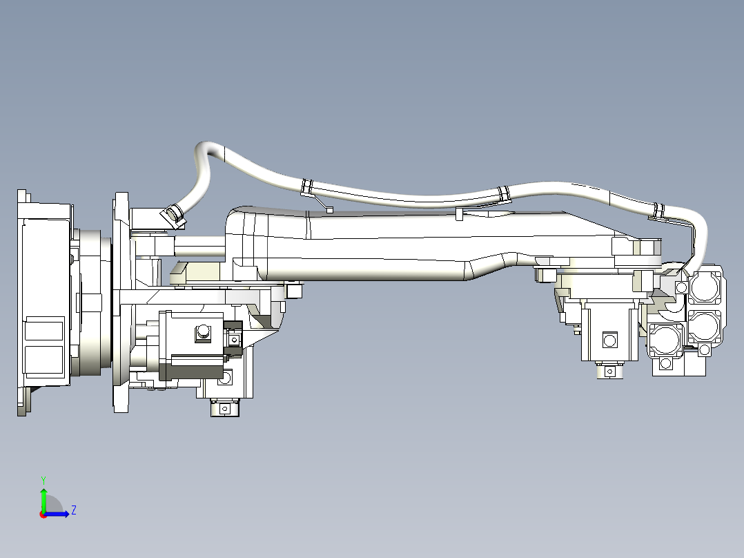 那智机器人nachi sra120el 120kg 6axis industrial robot左视图