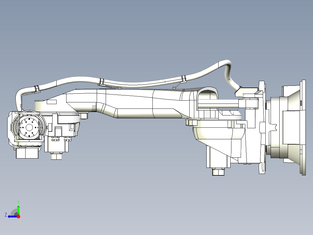 那智机器人nachi sra120el 120kg 6axis industrial robot右视图