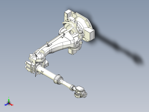那智机器人nachi sra120el 120kg 6axis industrial robot正等轴测缩略图