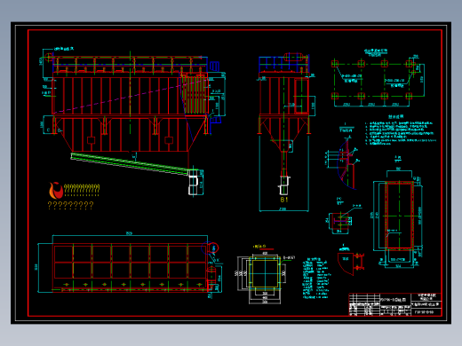 FDP96-8（斜槽）气箱脉冲袋式除尘器详图