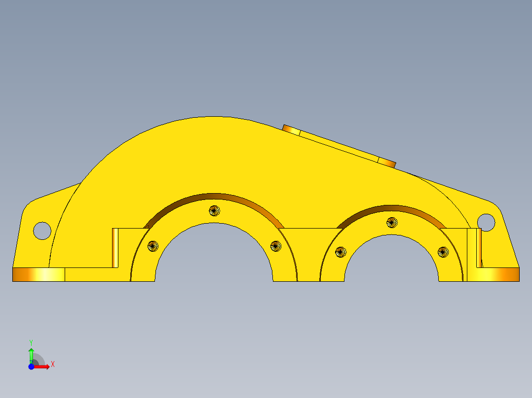 减速器机盖前视图