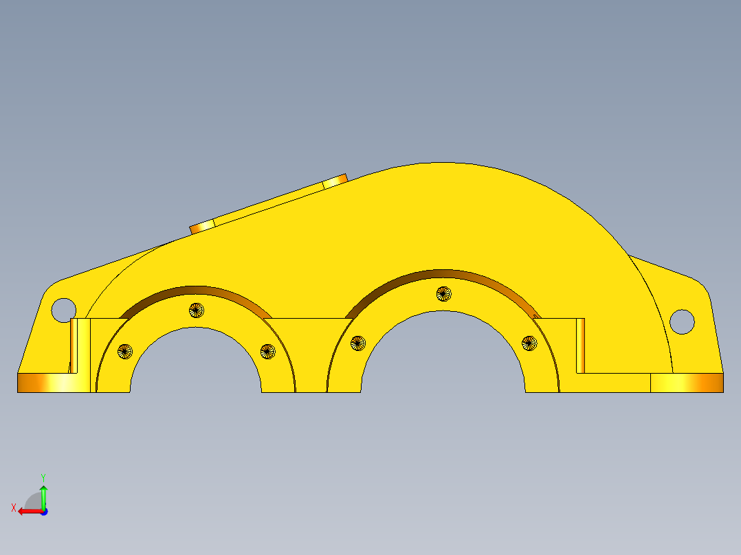 减速器机盖后视图