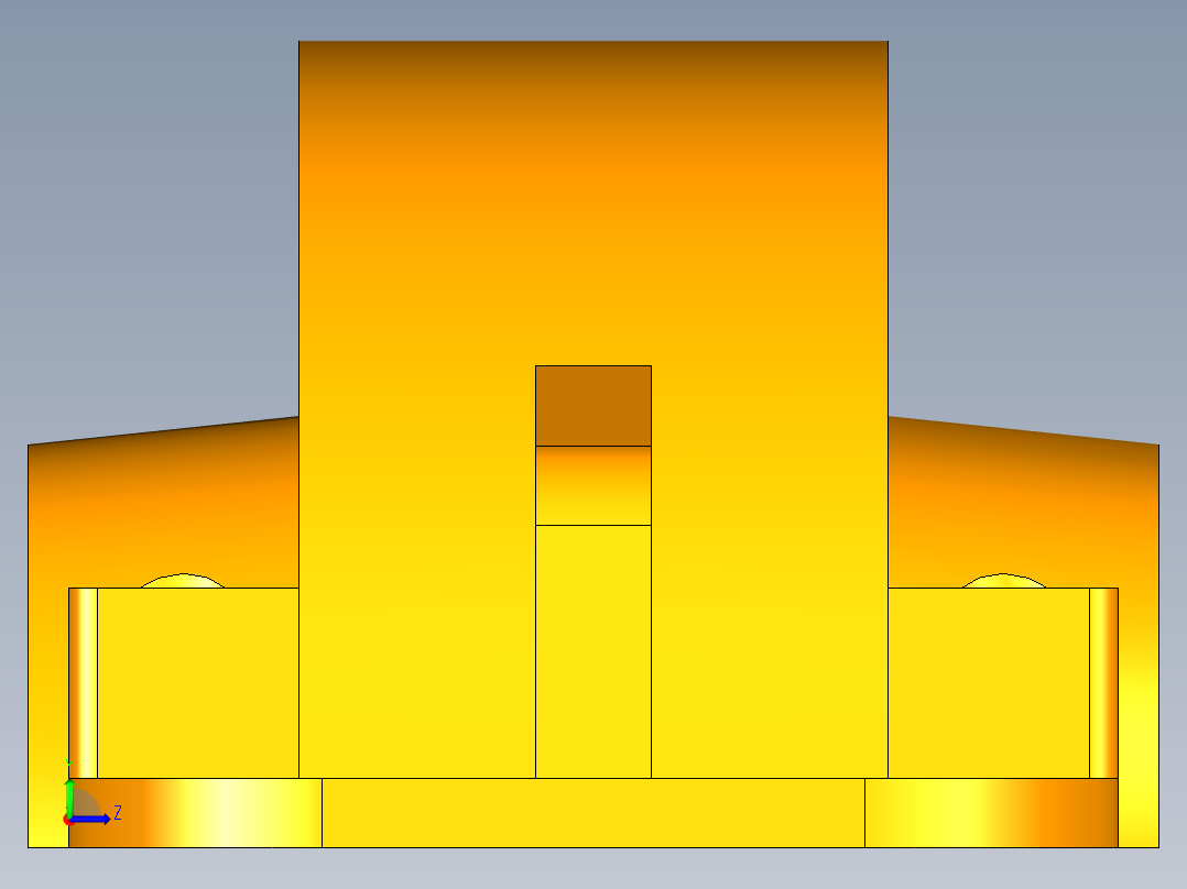 减速器机盖左视图