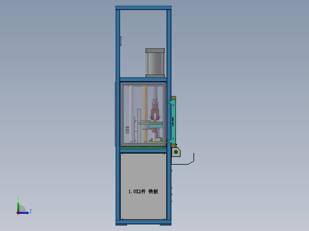 02月-汽车密封条盖前条唇边冲切机sw18可编辑左视图