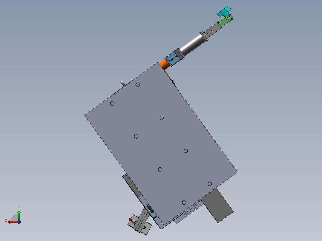 H760 连杆式取件机械手后视图