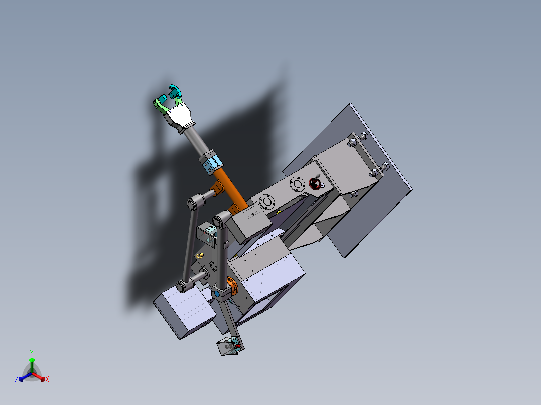H760 连杆式取件机械手正等轴测图