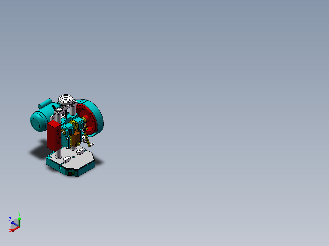 小金龟冲床3D图纸