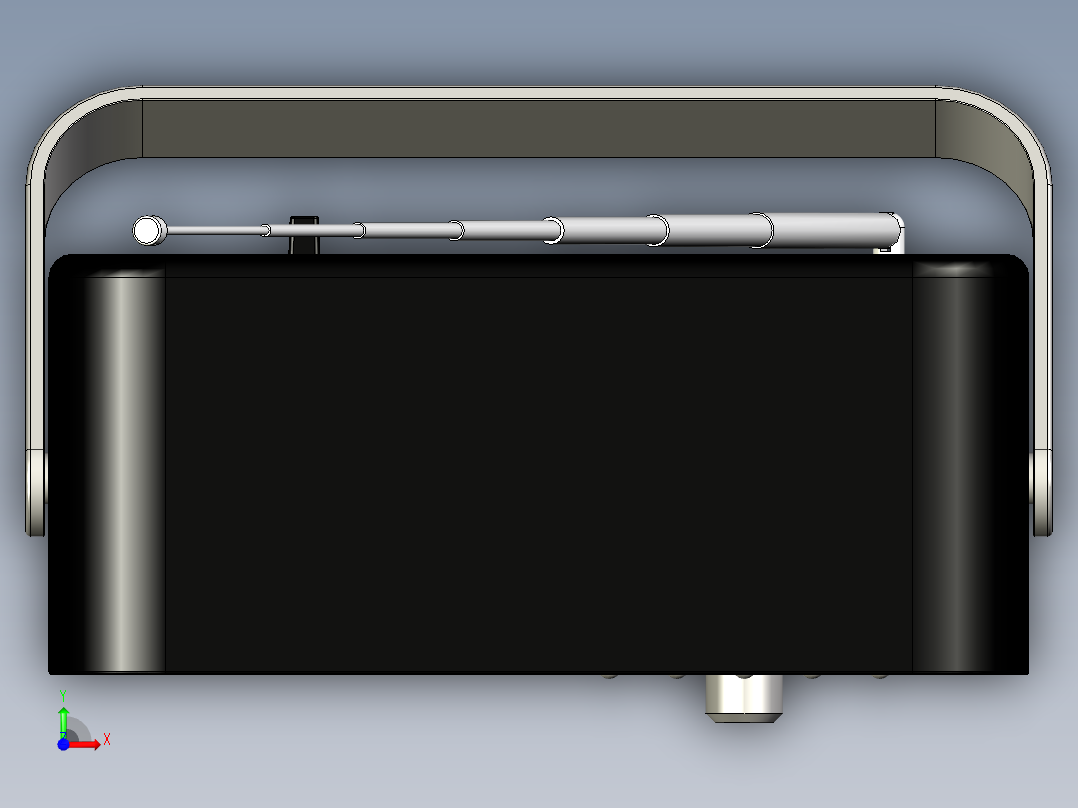 收音机模型图 (2)前视图