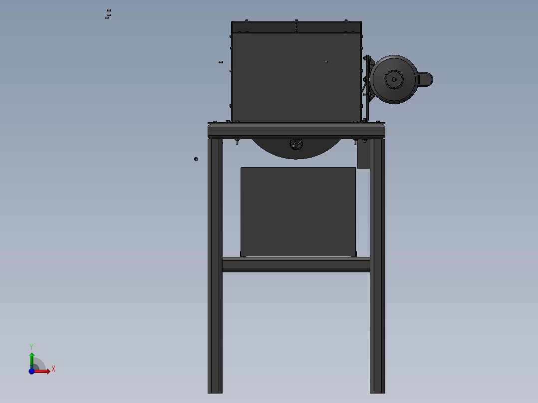567特制CNC铣床前视图