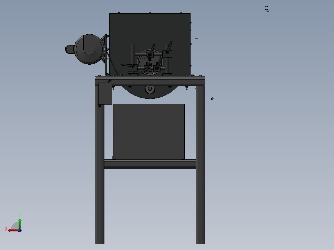 567特制CNC铣床后视图