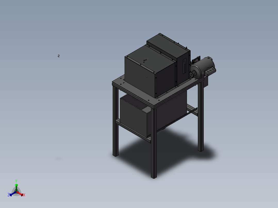 567特制CNC铣床正等轴测图
