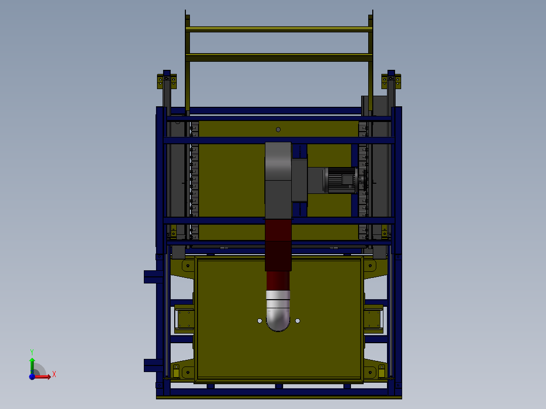 小型弯管机前视图