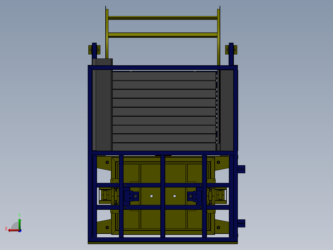小型弯管机后视图