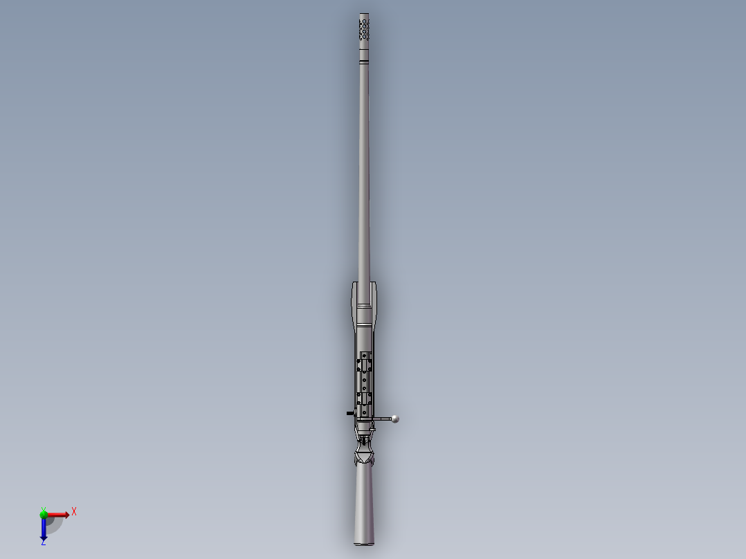 50BMG狙击步枪俯视图