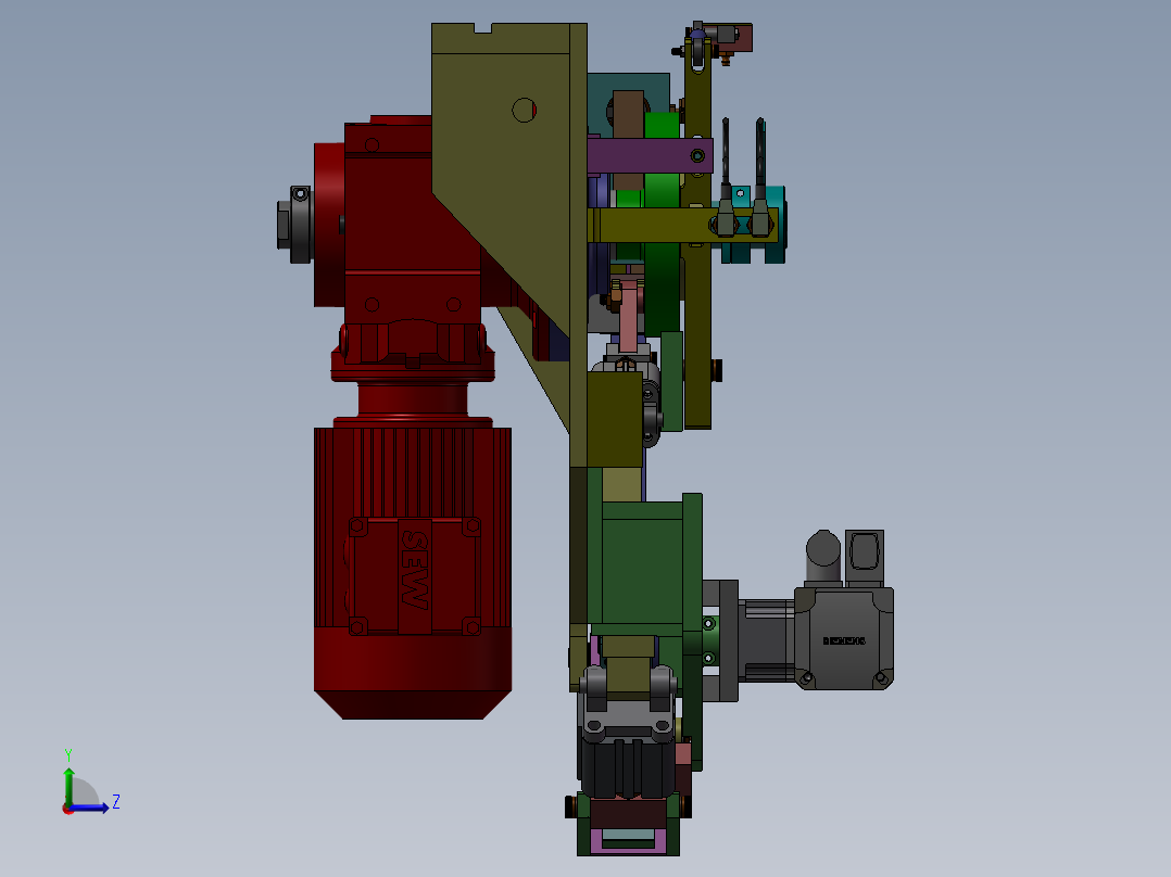 电机送料左视图