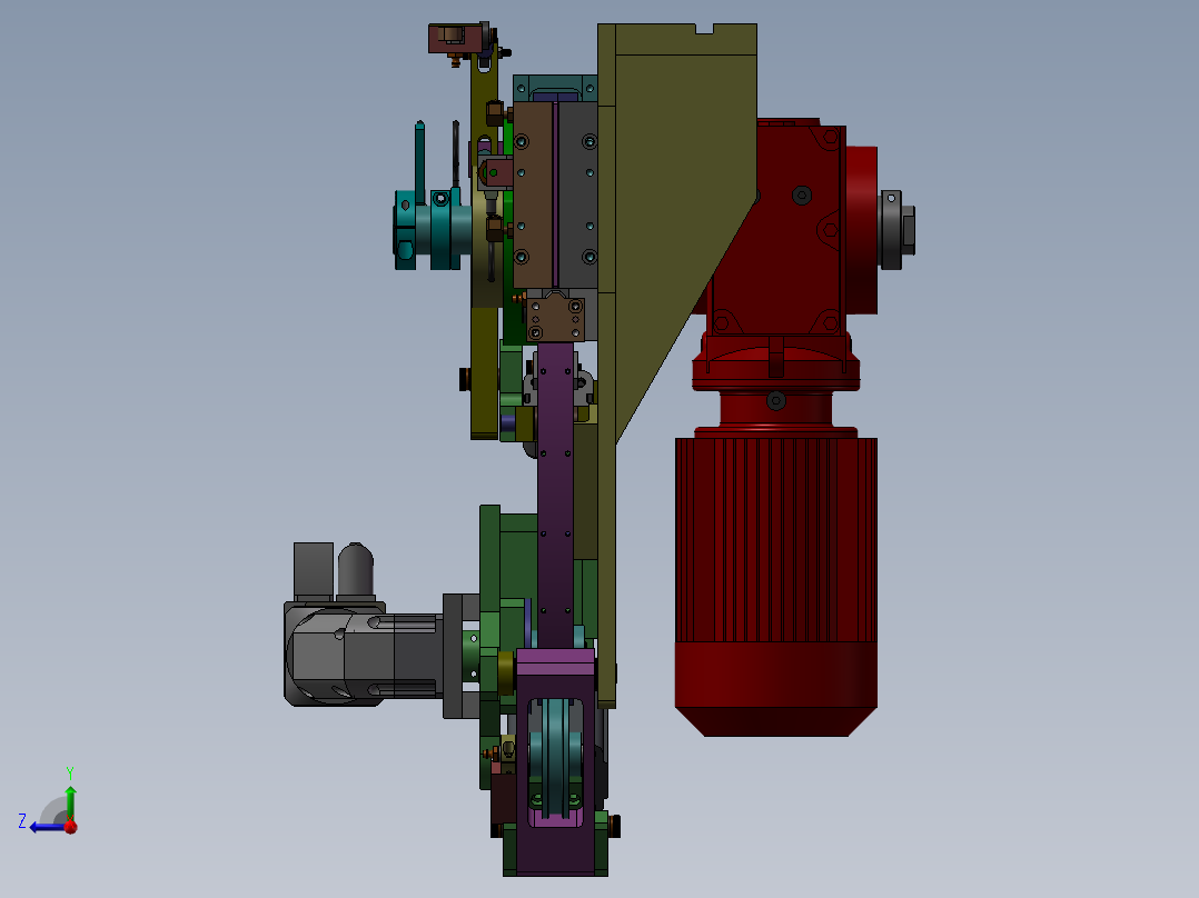 电机送料右视图