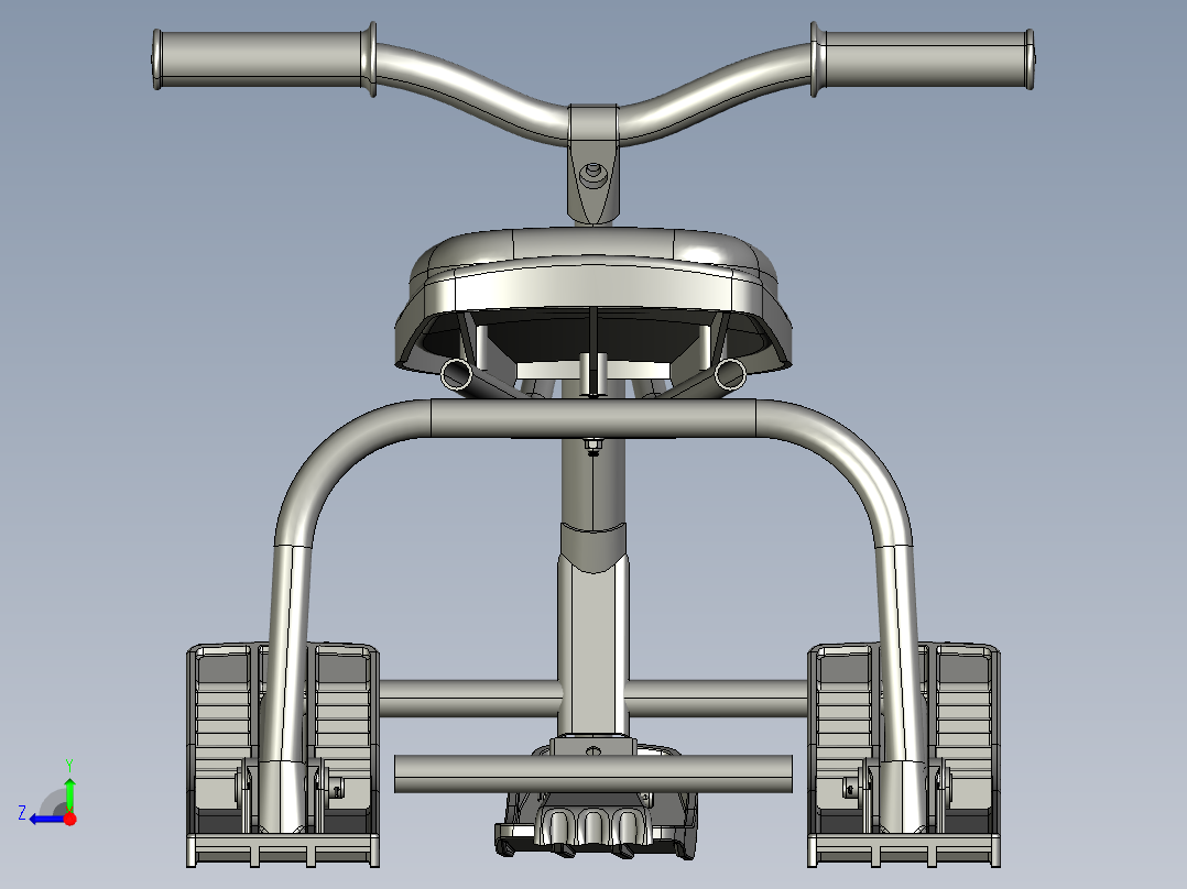 儿童雪橇右视图