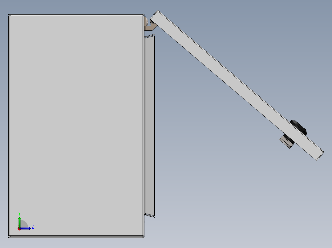 电器柜 电控柜 (105) 机械设计素材左视图