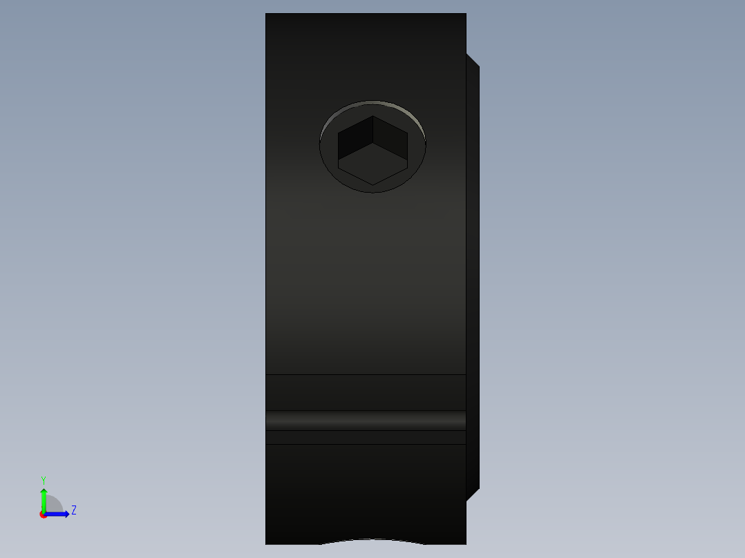 滚珠丝杠锁紧螺母M12x1左视图