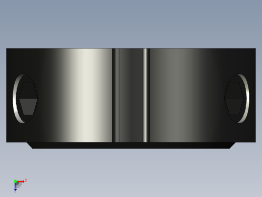 滚珠丝杠锁紧螺母M12x1俯视缩略图