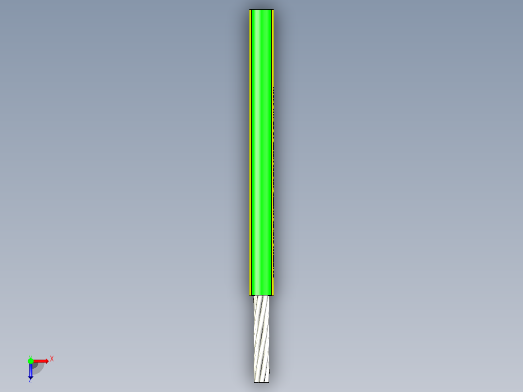 单芯电缆俯视图