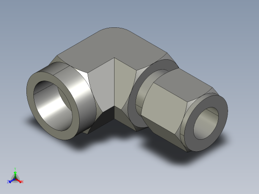 卡套式工业通用硬管接头8-8_dbu-s正等轴测缩略图