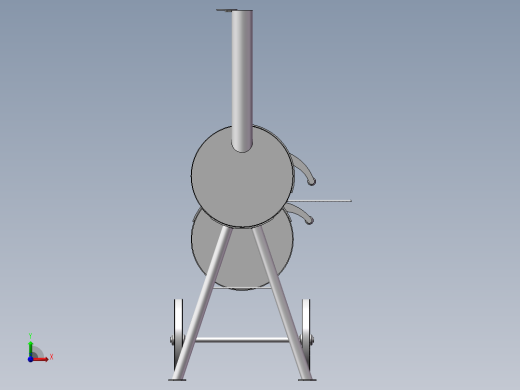 烧烤架前视缩略图