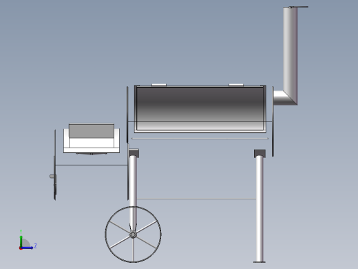 烧烤架左视缩略图