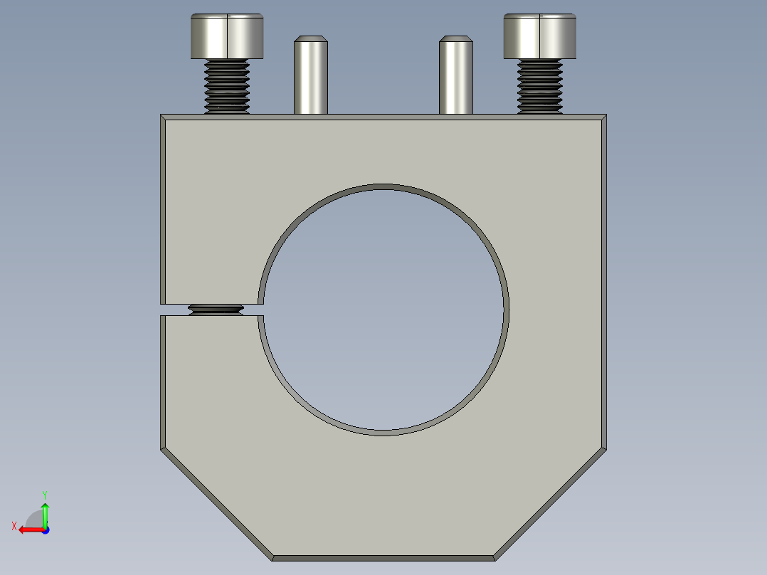 主轴安装直径43毫米后视图