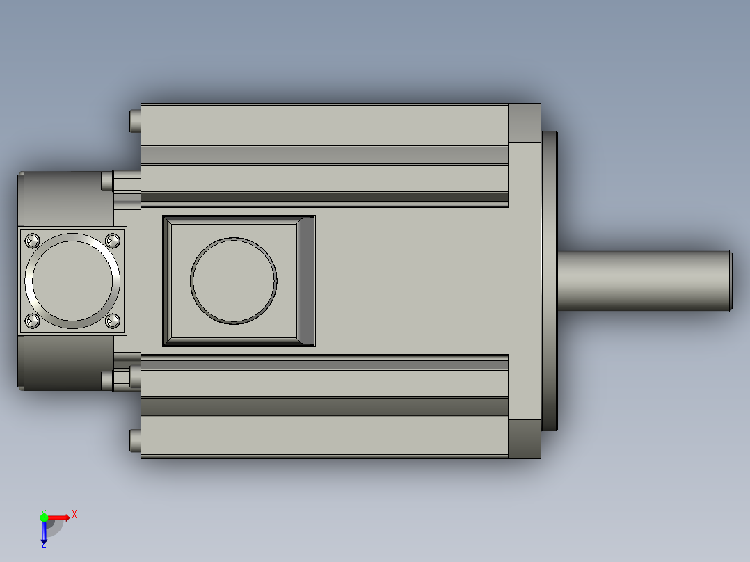 1500W MHME伺服马达俯视图