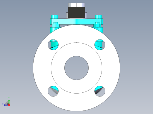 管道手动球阀-水管开关阀-手动阀门法兰连接球阀[40]右视缩略图
