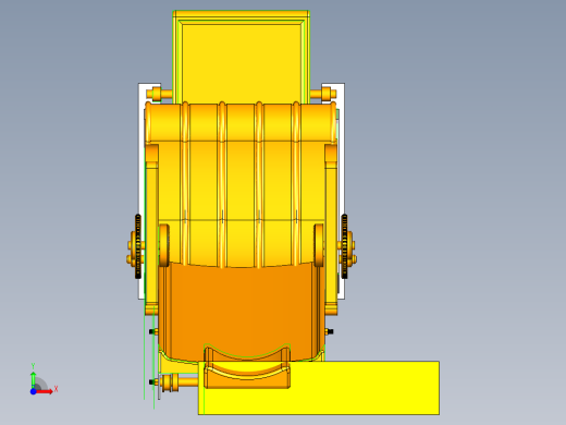按摩椅模型UG三维+CAD前视缩略图