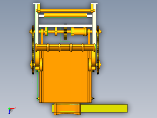 按摩椅模型UG三维+CAD俯视缩略图