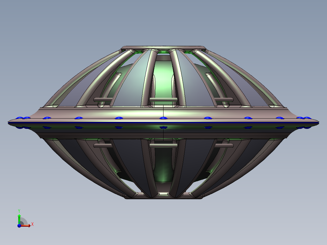 ufo外星飞船3前视图