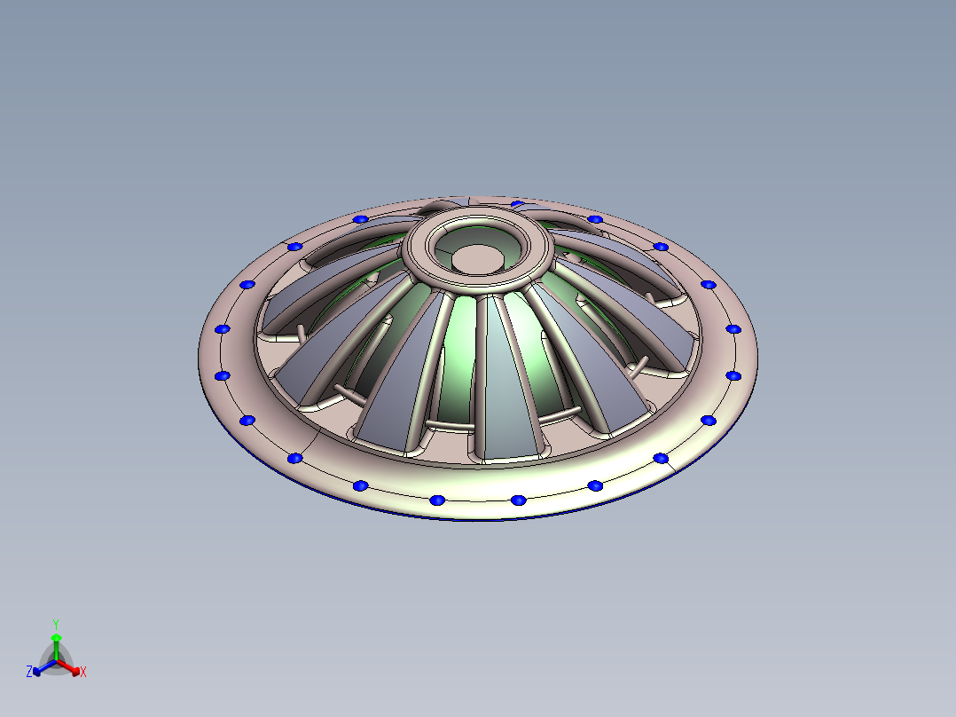 ufo外星飞船3正等轴测图