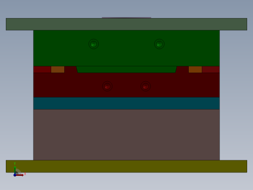 CPU风扇挡板模具前视缩略图