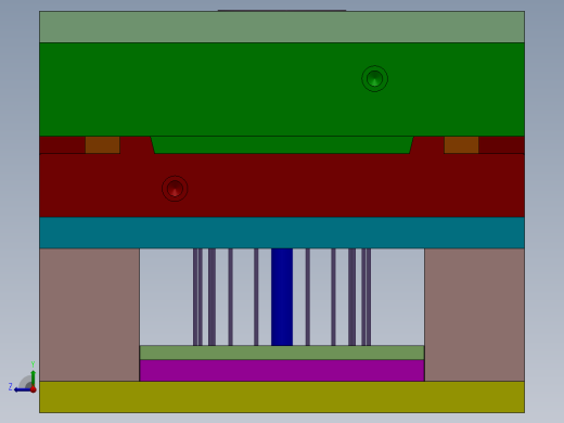 CPU风扇挡板模具右视缩略图