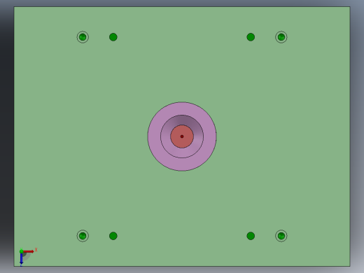 CPU风扇挡板模具俯视缩略图