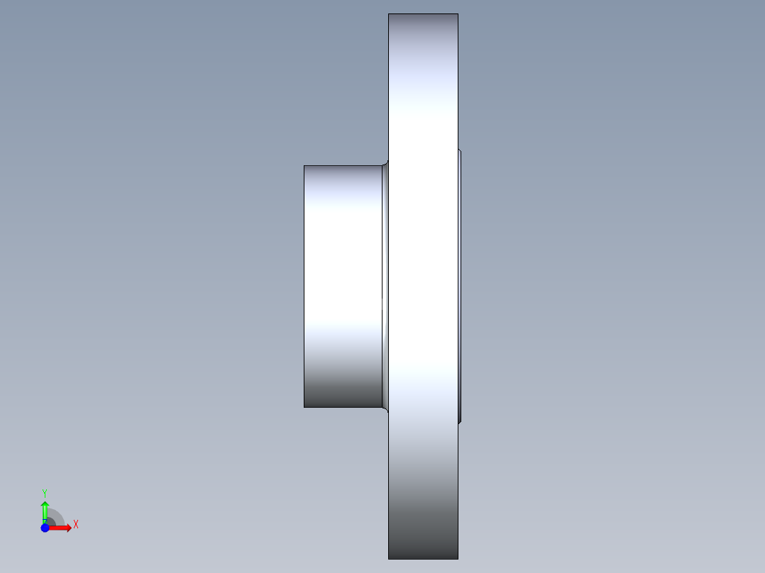 船舶管路系统S22_SeaDrainPLUS_Flange150Solid-S_37E169201_1-1-2in Sea Drain Plus - Flange 150lb Solid - S前视图