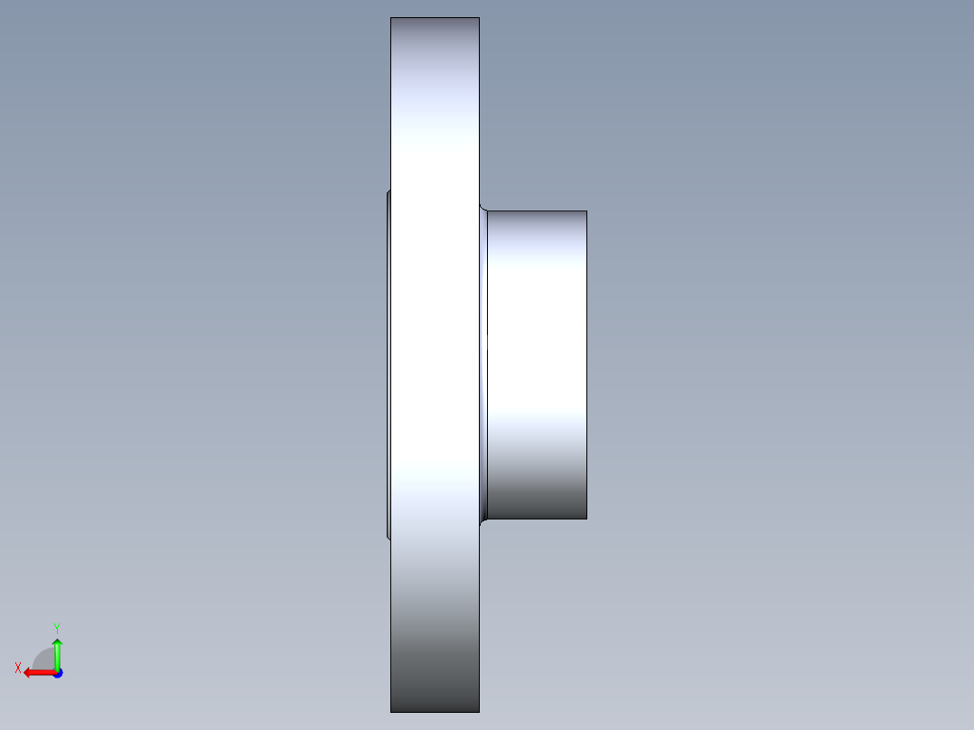 船舶管路系统S22_SeaDrainPLUS_Flange150Solid-S_37E169201_1-1-2in Sea Drain Plus - Flange 150lb Solid - S后视图