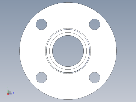 船舶管路系统S22_SeaDrainPLUS_Flange150Solid-S_37E169201_1-1-2in Sea Drain Plus - Flange 150lb Solid - S左视缩略图